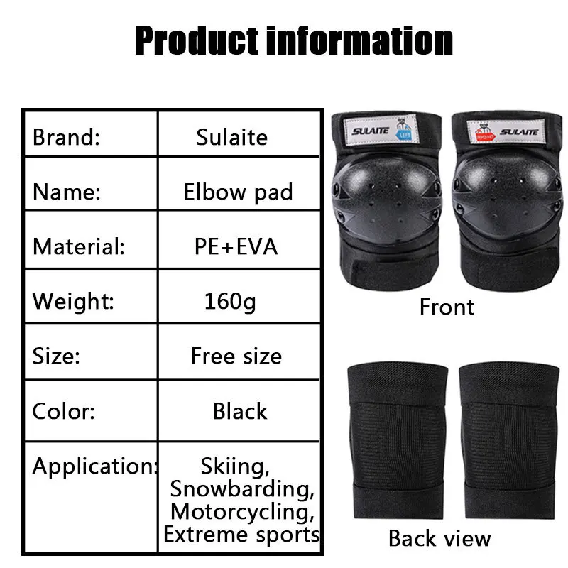 Snowboard Elbow Guard Ski Elbow Pads Skateboard Elbow Brace Motorcycle Elbow Support Protective Extreme Sport Protector Sulaite
Snowboard Elbow Guard Ski Elbow Pads Skateboard Elbow Brace Motorcycle Elbow Support Protective Extreme Sport Protector Sulaite
