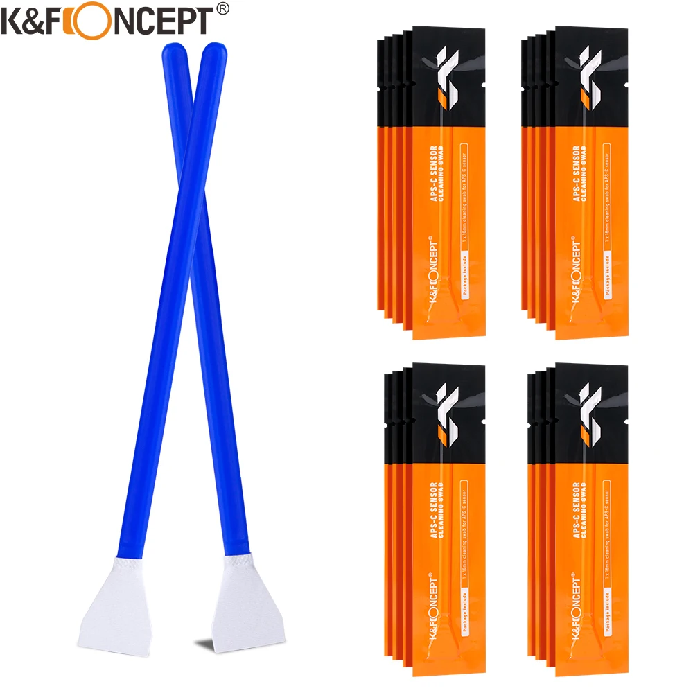 K&F Concept 20pcs 16mm APS-C and Full Frame Sensor CCD/CMOS Cleaning Swab DSLR or SLR Digital Camera Cleaning kit
K&F Concept 20pcs 16mm APS-C and Full Frame Sensor CCD/CMOS Cleaning Swab DSLR or SLR Digital Camera Cleaning kit