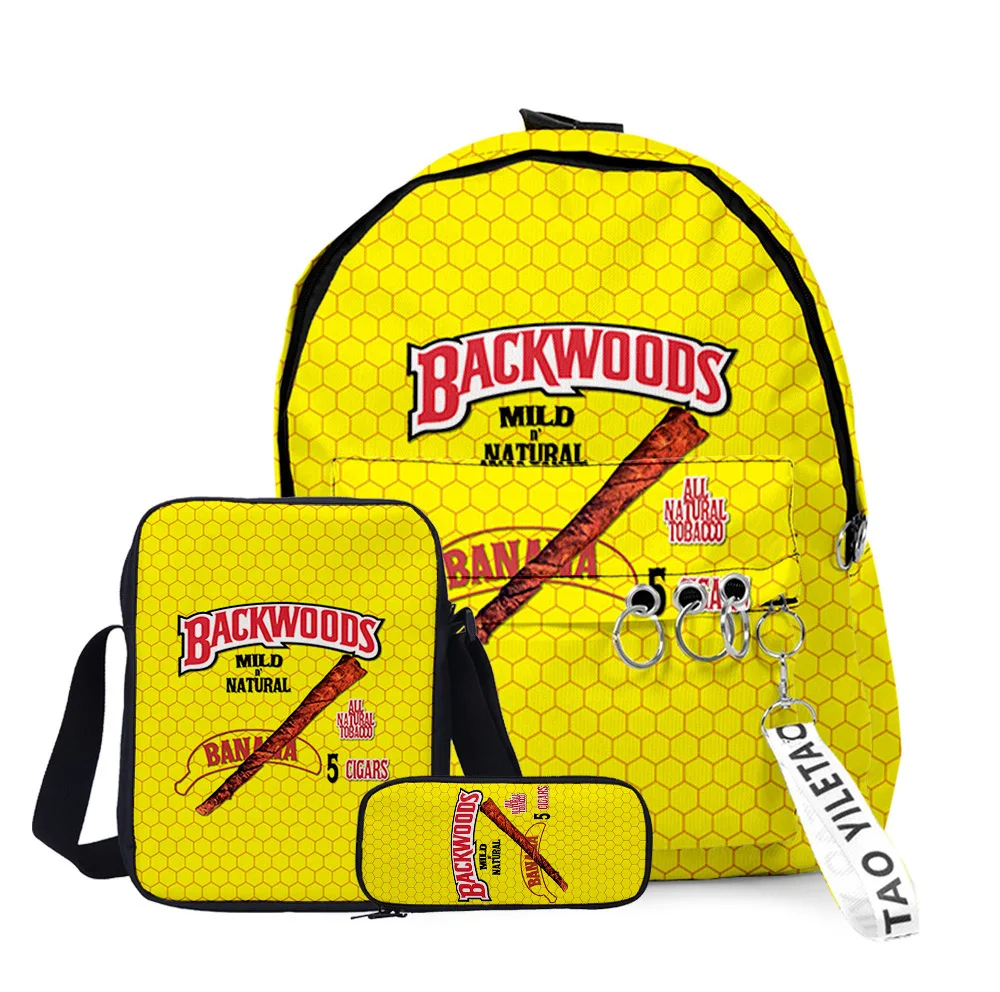BACKWOODS cigar backpacks three pieces3D printing women men cosplay Kpop Oxford waterproof young students boys girls school bags
BACKWOODS cigar backpacks three pieces3D printing women men cosplay Kpop Oxford waterproof young students boys girls school bags