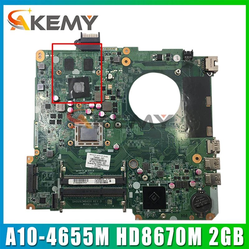 For Hp 15-N Series Laptop Motherboard 737138-501 737138-001 Withc DA0U92MB6D0 MB 100% Tested Fast Ship
For Hp 15-N Series Laptop Motherboard 737138-501 737138-001 Withc DA0U92MB6D0 MB 100% Tested Fast Ship