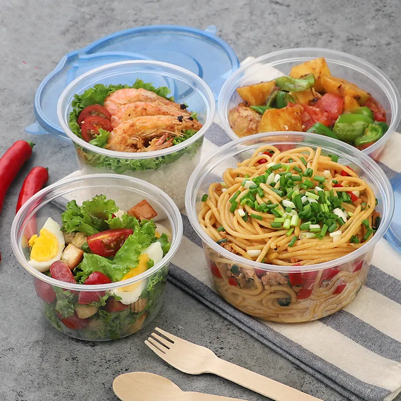 25pcs Net red disposable round lunch box thick packaging plastic box party food container fruit salad transparent bowl with lid
25pcs Net red disposable round lunch box thick packaging plastic box party food container fruit salad transparent bowl with lid