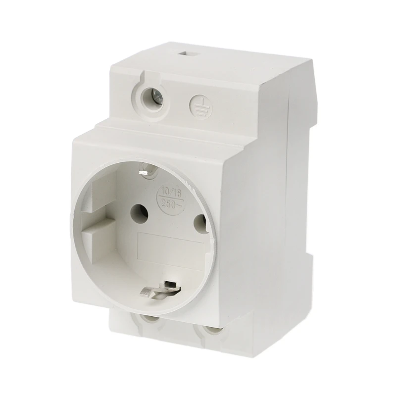 EU Socket 35mm DIN Rail Mount AC Power Adapter Socket 16A AC 250V Socket Connector
EU Socket 35mm DIN Rail Mount AC Power Adapter Socket 16A AC 250V Socket Connector