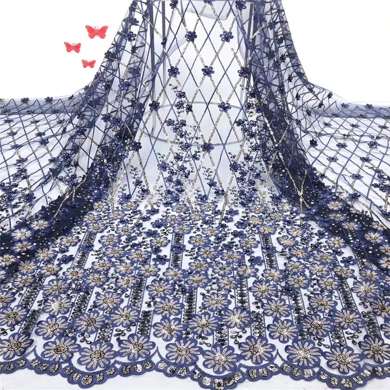 Madison African Lace Fabric 2020 Embroidered Nigerian 3D Sequins Laces Fabric High Quality French Tulle Lace Fabric For Women
Madison African Lace Fabric 2020 Embroidered Nigerian 3D Sequins Laces Fabric High Quality French Tulle Lace Fabric For Women