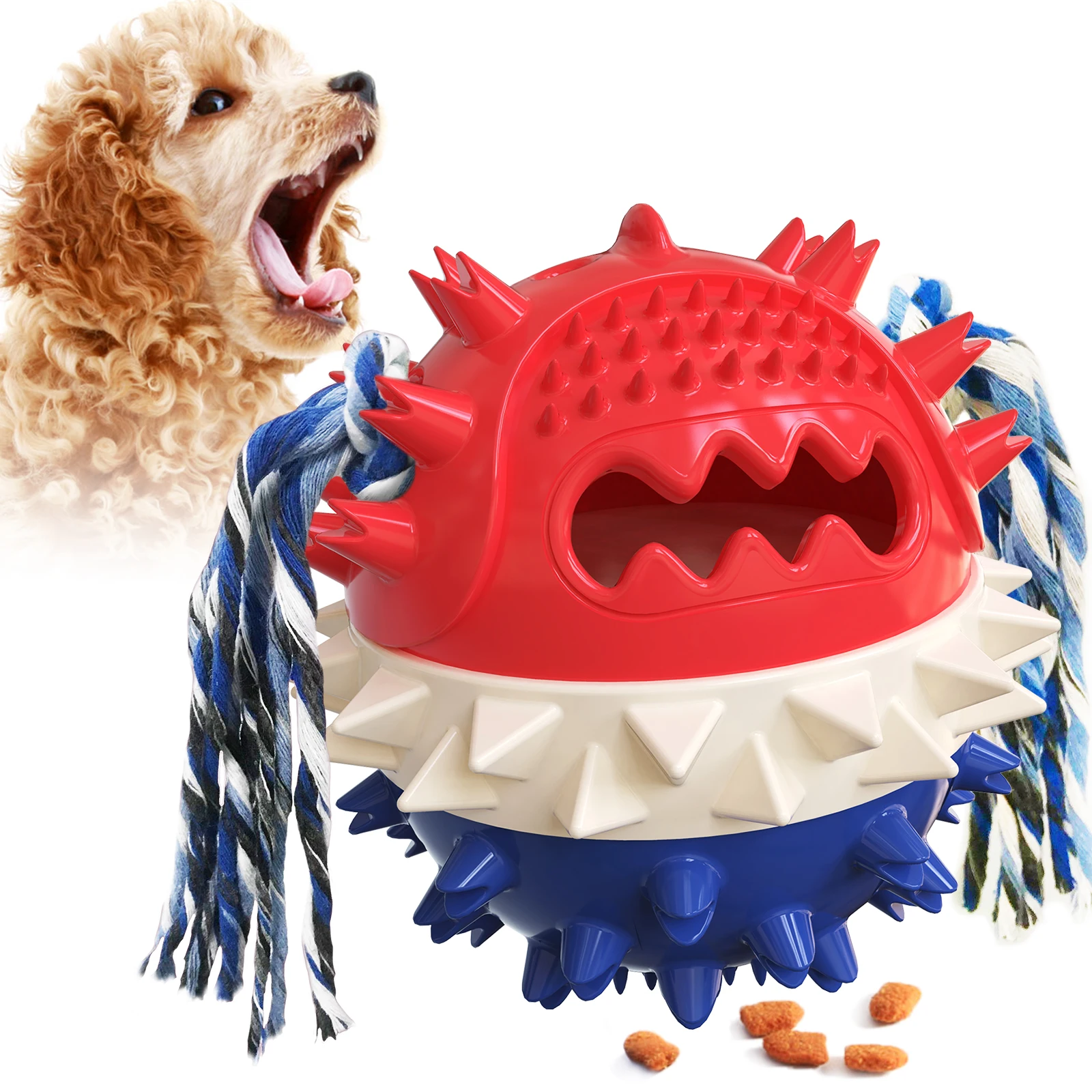 Dog Chew Toys for Aggressive Chewers Dog Toys for Puppies Teething Indestructible Leaky Food Squeak Toys Balls Educational Pet P
Dog Chew Toys for Aggressive Chewers Dog Toys for Puppies Teething Indestructible Leaky Food Squeak Toys Balls Educational Pet P