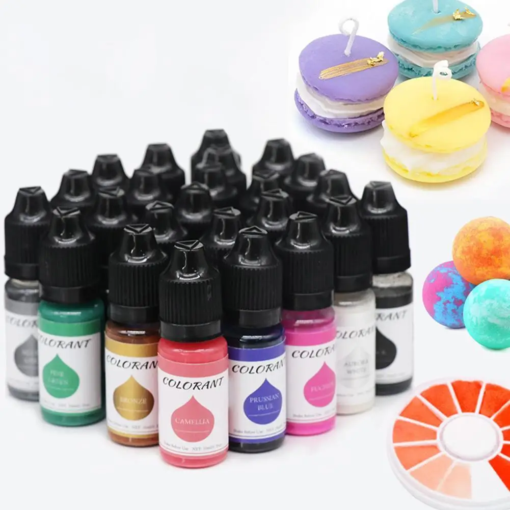 10ml Resin Pigments Liquid Colorant DIY Epoxy Resin Mold Candle Soap Coloring Dye Jewelry Making Accessories
10ml Resin Pigments Liquid Colorant DIY Epoxy Resin Mold Candle Soap Coloring Dye Jewelry Making Accessories