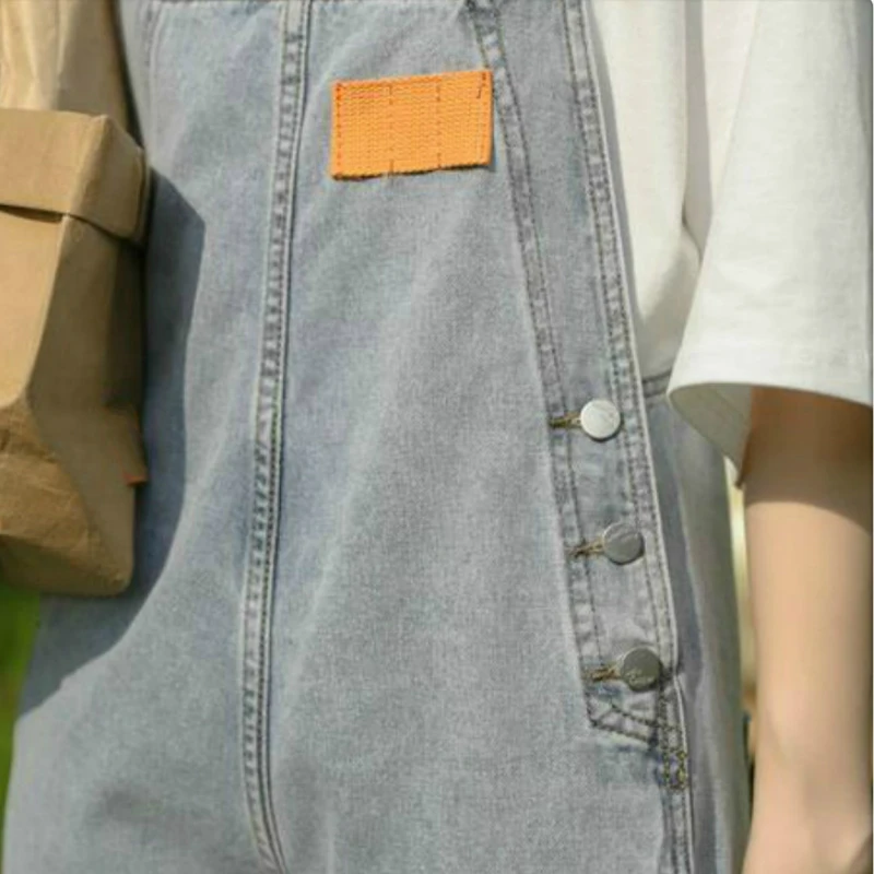 Jumpsuits Women High Waist Baggy Korean Style Chic Ankle-length Streetwear Students All-match Denim Solid Casual Simple Vintage
Jumpsuits Women High Waist Baggy Korean Style Chic Ankle-length Streetwear Students All-match Denim Solid Casual Simple Vintage