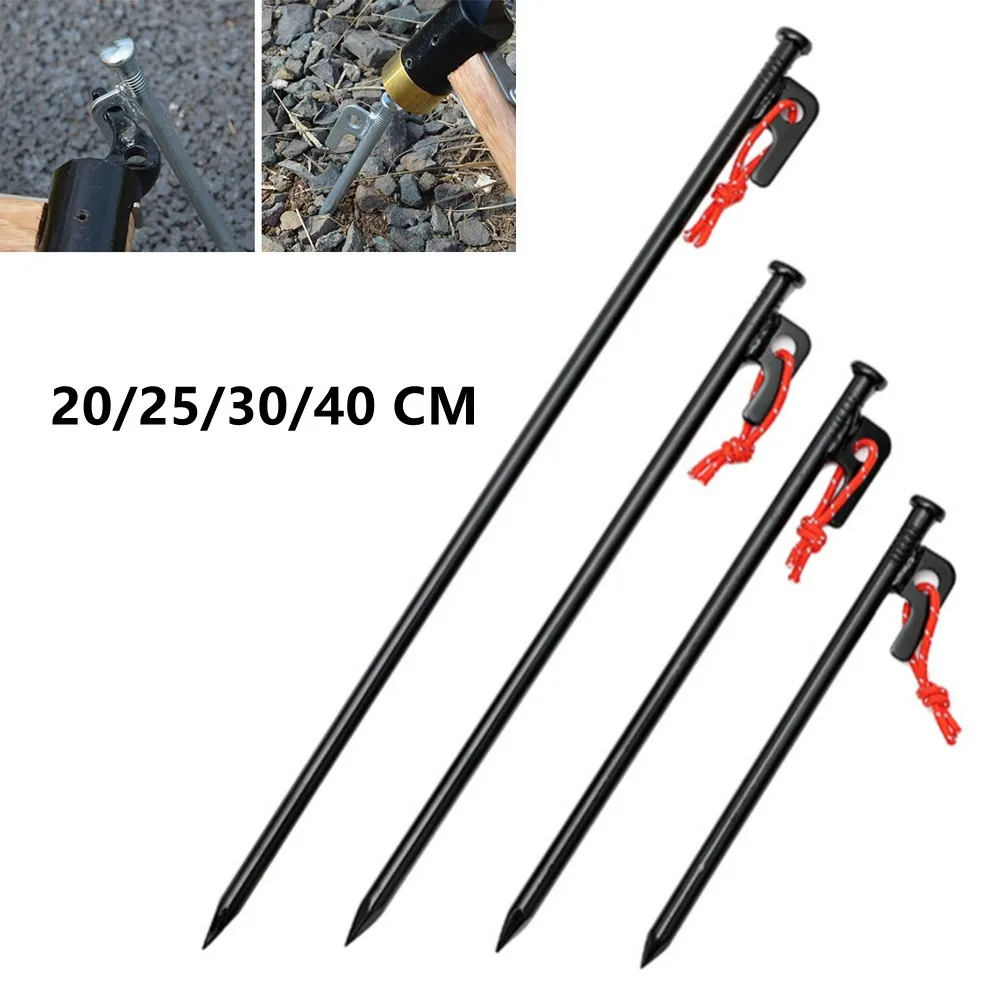 20/25/30/40cm Metal Tent Beach Canopy Camping Stakes Peg With Rope Ground Nail For Camping Outdoors Parts Accessories
20/25/30/40cm Metal Tent Beach Canopy Camping Stakes Peg With Rope Ground Nail For Camping Outdoors Parts Accessories