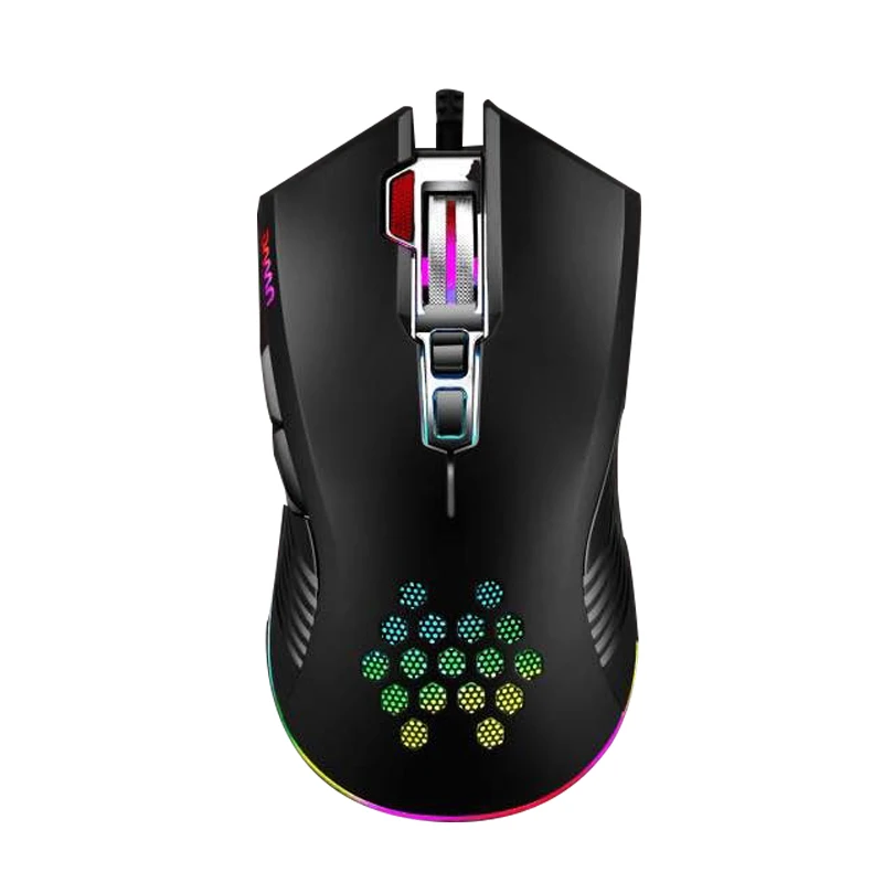 8-Button 1600DPI Wired Rechargeable Mouse Lightweight Hollow Hole Colorful RGB Luminous Gaming Office Mouse
8-Button 1600DPI Wired Rechargeable Mouse Lightweight Hollow Hole Colorful RGB Luminous Gaming Office Mouse