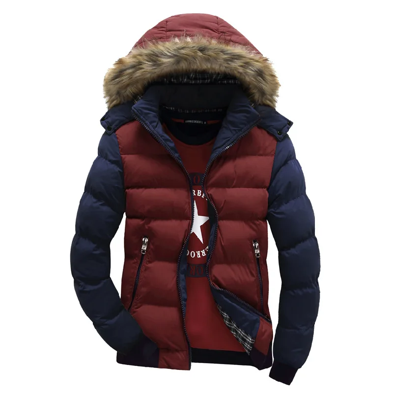 Men's cotton-padded jacket hooded jacket slim Coats Warm Thick Jackets Padded Casual Hooded Parkas Men Cotton Overcoats
Men's cotton-padded jacket hooded jacket slim Coats Warm Thick Jackets Padded Casual Hooded Parkas Men Cotton Overcoats