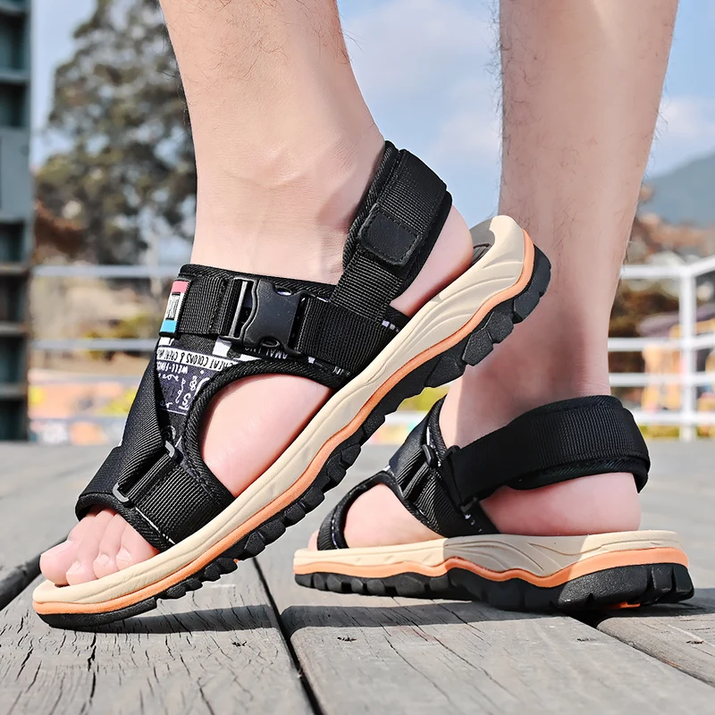 Сандалии мужские для пешего туризма повседневные, уличные удобные нескользящие босоножки H, кожаные сандалии с ремешком и пряжкой, на платф...
Сандалии мужские для пешего туризма повседневные, уличные удобные нескользящие босоножки H, кожаные сандалии с ремешком и пряжкой, на платф...