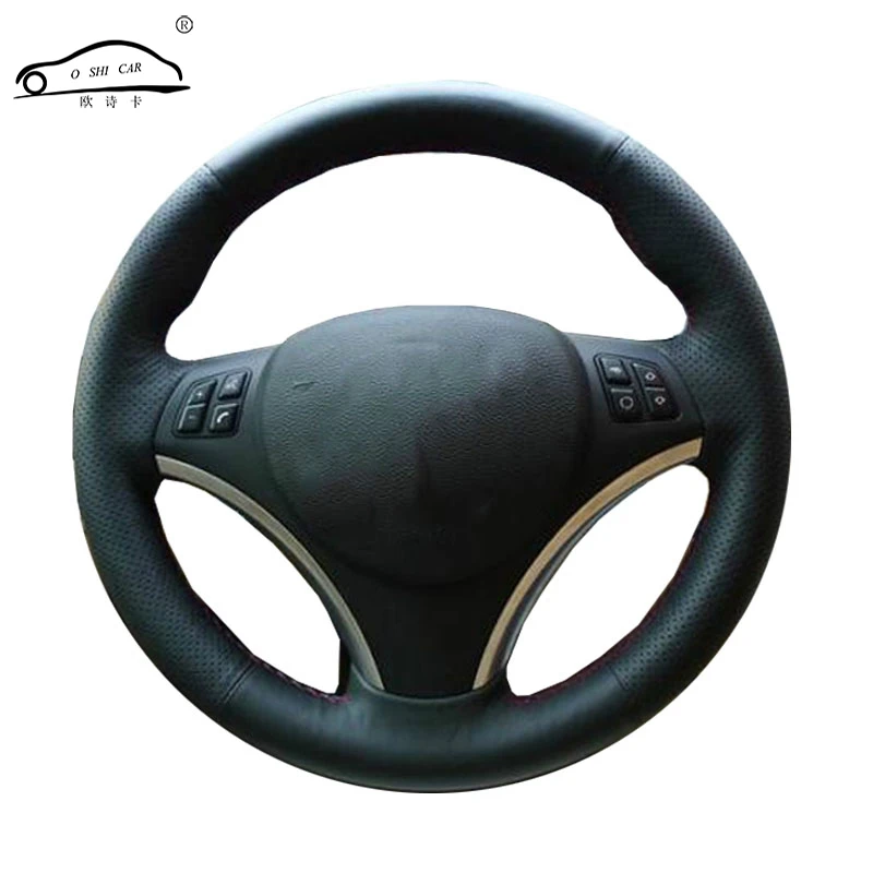 Оплетка руля для BMW E90 320i 325i 330i 335i E87 120i 130i 120d/на заказ крышка руля|leather car steering