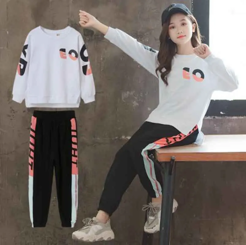 Girls Spring Autumn Letter Print Hoodies Sweatshirts Sets Big Children Kids New Fashion Sports Casual Suit Teens Running Set
Girls Spring Autumn Letter Print Hoodies Sweatshirts Sets Big Children Kids New Fashion Sports Casual Suit Teens Running Set
