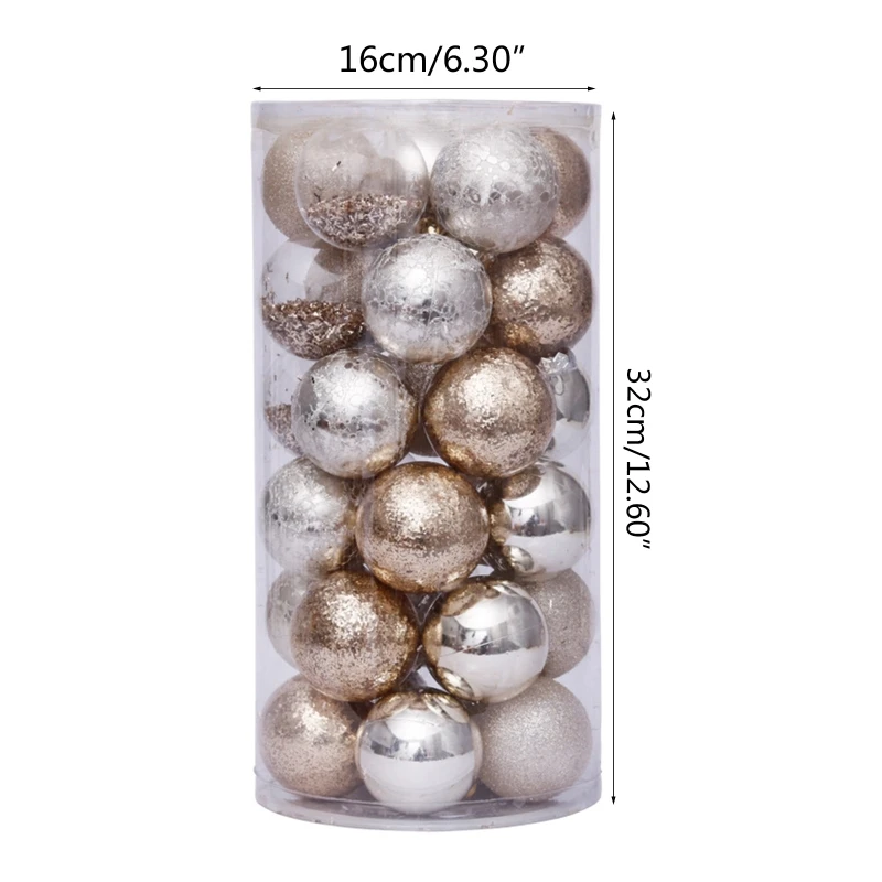 30pcs 6cm Christmas Balls Decoration Gold Transparent Hanging Xmas Tree Ornament 57BB
30pcs 6cm Christmas Balls Decoration Gold Transparent Hanging Xmas Tree Ornament 57BB