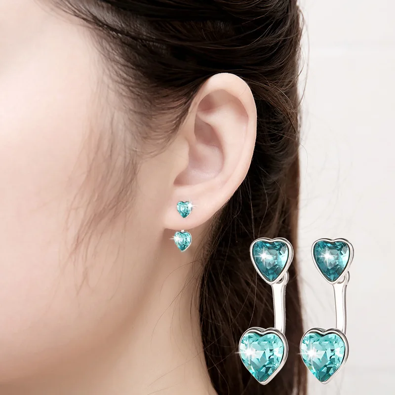 OUFEI Heart Earrings For Women Zircon 925 Silver Earrings Rose Red 925 Sterling Silver Earrings Two Hearts 2020 New Jewelry
OUFEI Heart Earrings For Women Zircon 925 Silver Earrings Rose Red 925 Sterling Silver Earrings Two Hearts 2020 New Jewelry