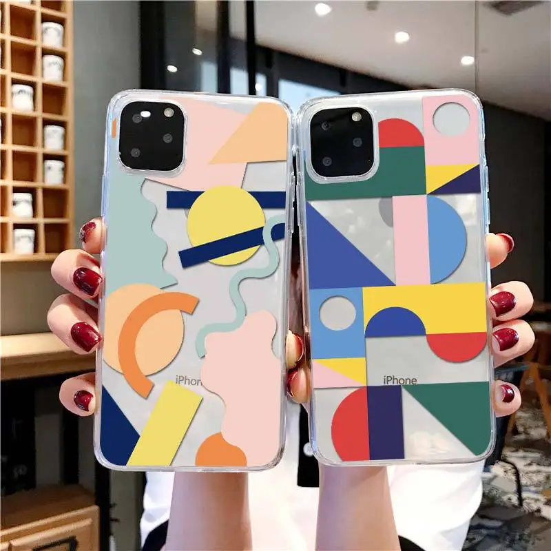 Color Geometry Phone Case for iPhone 12 Mini 11 Pro X XS Max XR 8 7 6 6s Plus Soft Silicone Protective Cover
Color Geometry Phone Case for iPhone 12 Mini 11 Pro X XS Max XR 8 7 6 6s Plus Soft Silicone Protective Cover