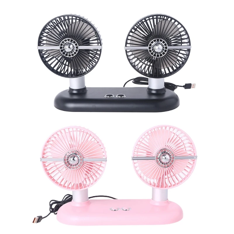 Dual Head Car Home Outdoor USB Powered Fan 3 Speed Adjustable 10W 5V Fans for Sedan SUV Auto Van Truck Camping
Dual Head Car Home Outdoor USB Powered Fan 3 Speed Adjustable 10W 5V Fans for Sedan SUV Auto Van Truck Camping