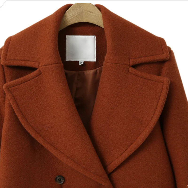 Autumn Winter Women Casual Woolen Coat Fashion Elegant Overcoat Outwear Streetwear Vintage Commuter manteau femme
Autumn Winter Women Casual Woolen Coat Fashion Elegant Overcoat Outwear Streetwear Vintage Commuter manteau femme