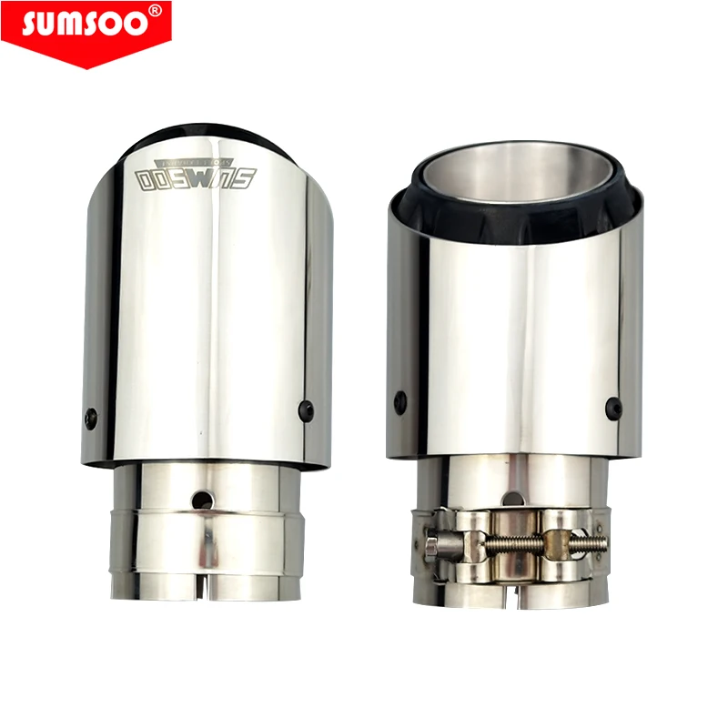 Наконечник глушителя SUMSOO из нержавеющей стали, универсальная декоративная система выхлопной трубы
Наконечник глушителя SUMSOO из нержавеющей стали, универсальная декоративная система выхлопной трубы