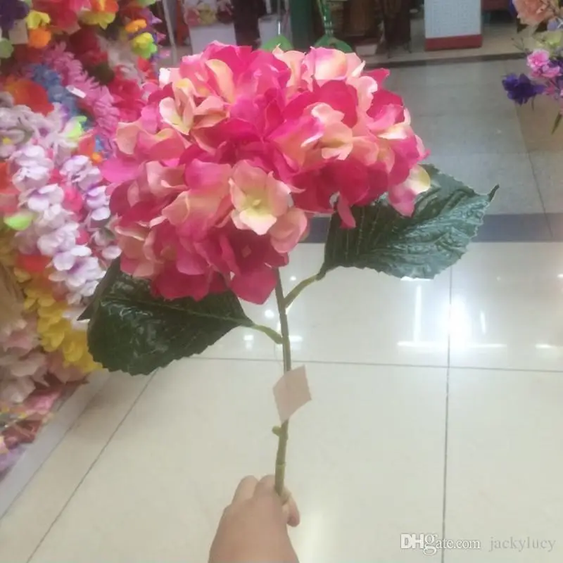 European Pastoral Style White Artificial Silk Flower Fabric Hydrangea Bouquet For Wedding Party Decorations 5 Color New Arrival
European Pastoral Style White Artificial Silk Flower Fabric Hydrangea Bouquet For Wedding Party Decorations 5 Color New Arrival