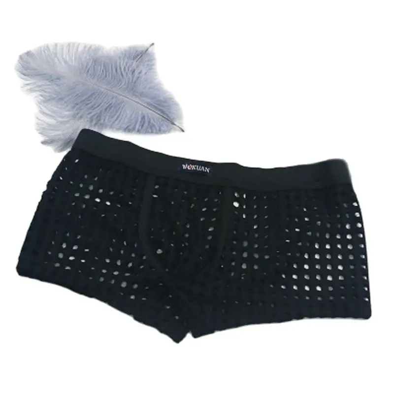 New Fashion Men's Boxer Shorts High Quality Mesh Hollow Out Breathability Underclothes U Convex Pouch Design Underpants
New Fashion Men's Boxer Shorts High Quality Mesh Hollow Out Breathability Underclothes U Convex Pouch Design Underpants