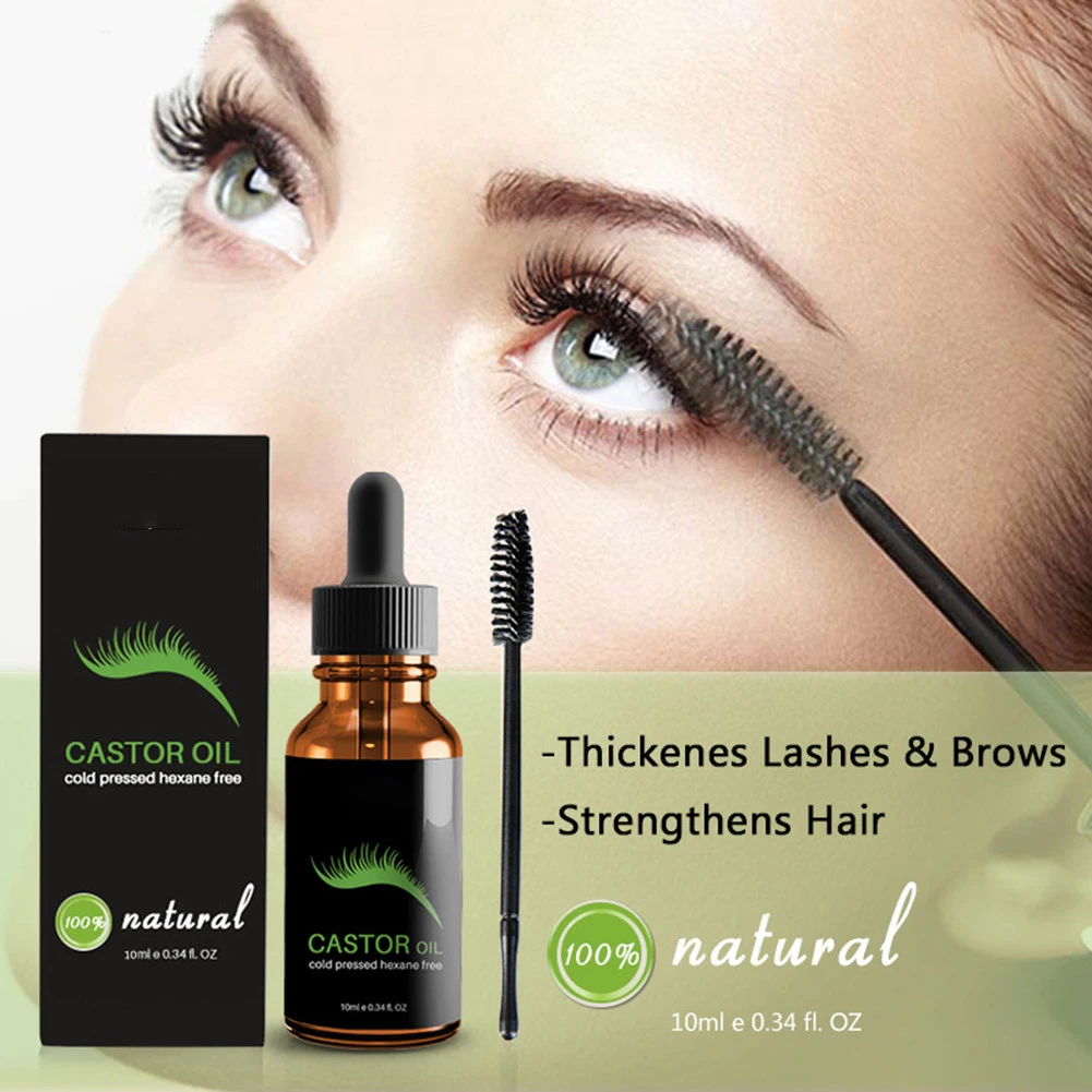 Natural Castor Oil Eyelashes Growth Serum Eyebrow Enhancer Lengthening Hair Growth Essential Oil Castor Organic Serum 10ml 
Natural Castor Oil Eyelashes Growth Serum Eyebrow Enhancer Lengthening Hair Growth Essential Oil Castor Organic Serum 10ml