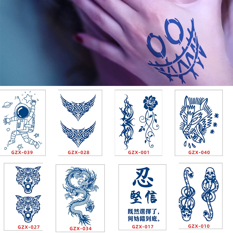 Semi-Permanent Herbal Tattoo Stickers Snake Lotus Dragon Waterproof Temporary Tattoos Juice Non-Washable Man Fake Transfer Tatoo
Semi-Permanent Herbal Tattoo Stickers Snake Lotus Dragon Waterproof Temporary Tattoos Juice Non-Washable Man Fake Transfer Tatoo
