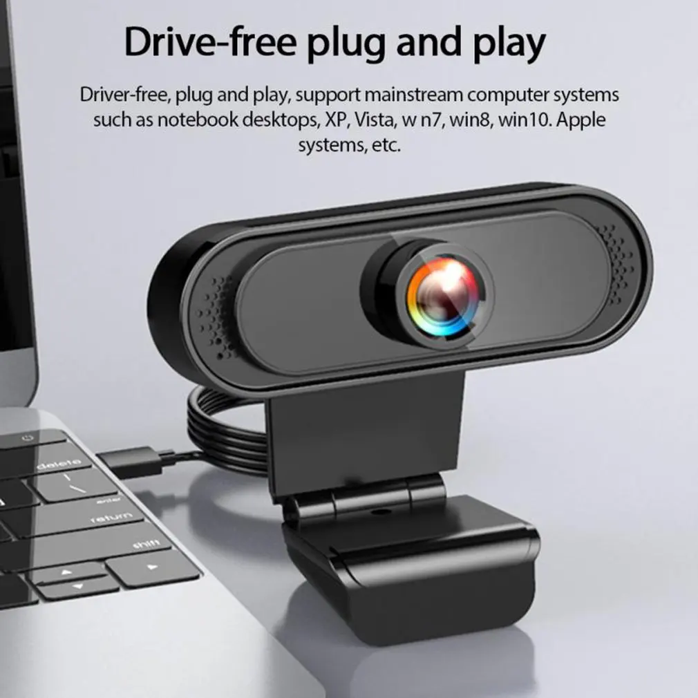 1080p Webcam With Microphone Full Web Camera For Pc Laptop Desktop Plug And Play Usb Web Camera Streaming Webcam