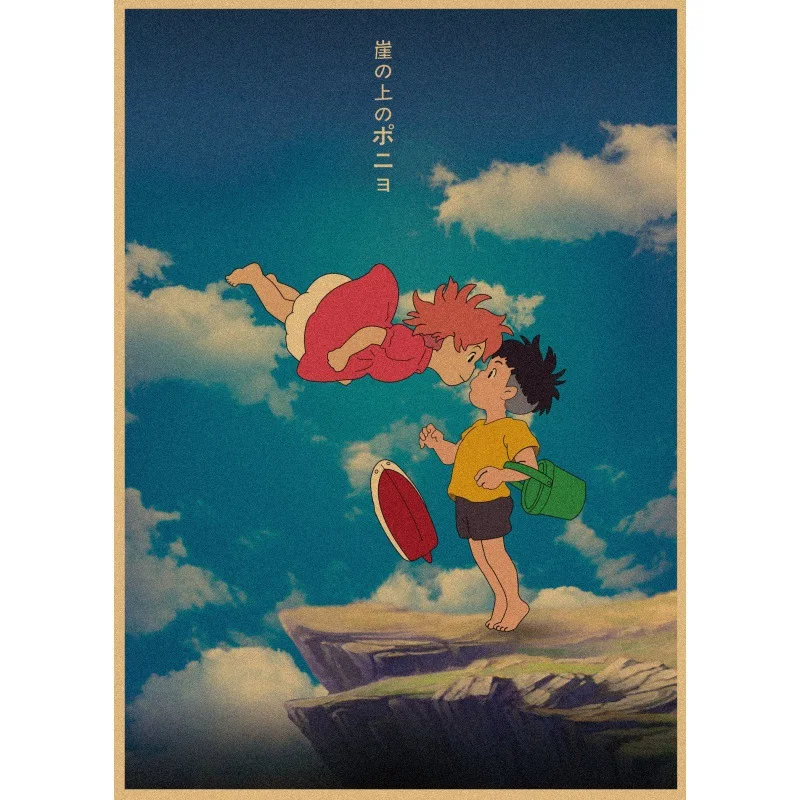 Hot Sale Miyazaki Hayao Japanese Anime Ponyo On The Cliff Posters Living Bedroom Bar Quality Canvas Art Home Wall Decor Picture
Hot Sale Miyazaki Hayao Japanese Anime Ponyo On The Cliff Posters Living Bedroom Bar Quality Canvas Art Home Wall Decor Picture