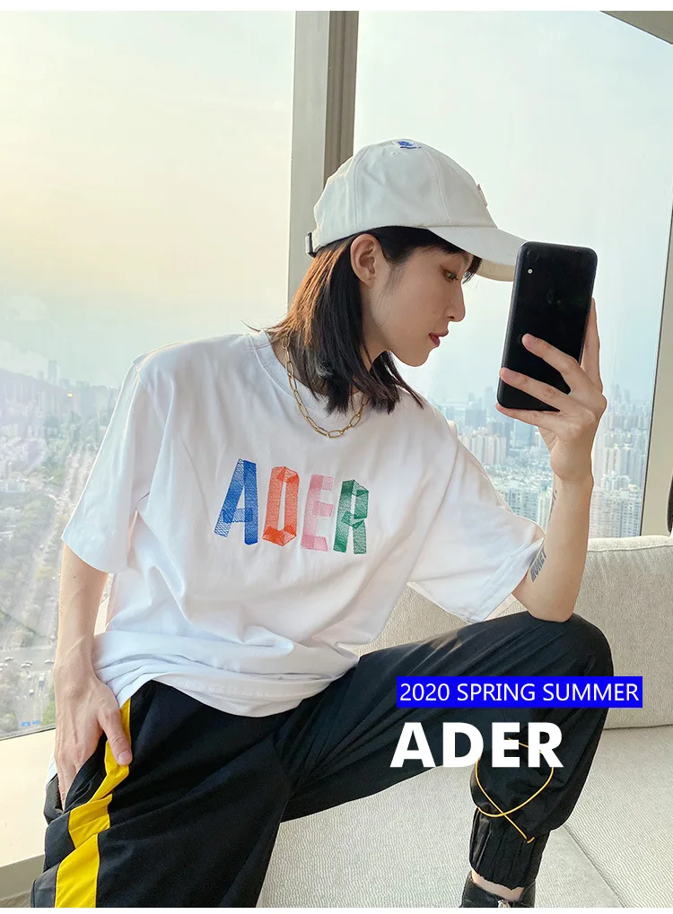 2021 Spring AE Color Letter Logo Origami Embroidery Pattern Short Sleeve T-shirt Female Korean kawaii clothing 
2021 Spring AE Color Letter Logo Origami Embroidery Pattern Short Sleeve T-shirt Female Korean kawaii clothing
