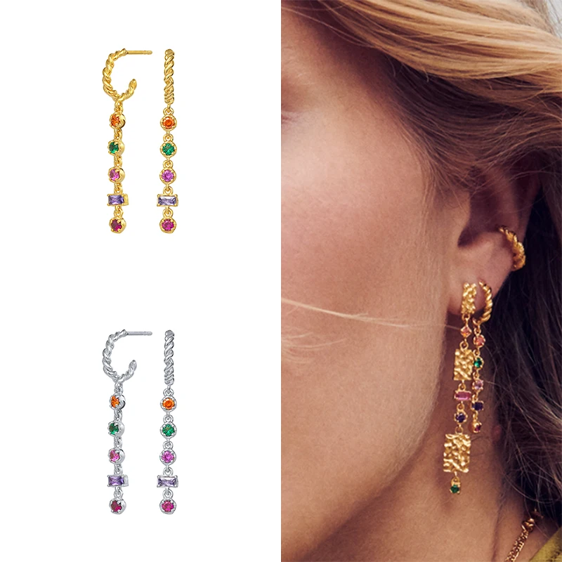 Braided Twist Pattern Colored Earrings for Women Real Sterling Silver Piercing Stud Earrings Fine Jewelry Pendientes 2021
Braided Twist Pattern Colored Earrings for Women Real Sterling Silver Piercing Stud Earrings Fine Jewelry Pendientes 2021
