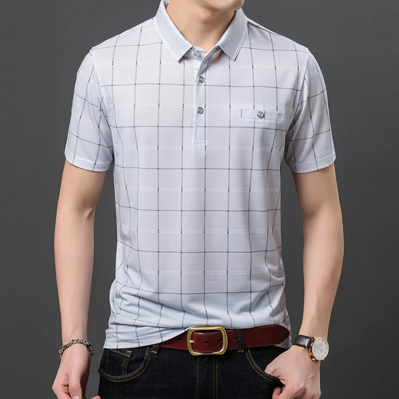 Ymwmhu Plaid Polo Shirt Men Short Sleeve White Thin Summer Polo Shirt for Men Striped Clothes Streetwear Male Shirt Plus Size
Ymwmhu Plaid Polo Shirt Men Short Sleeve White Thin Summer Polo Shirt for Men Striped Clothes Streetwear Male Shirt Plus Size