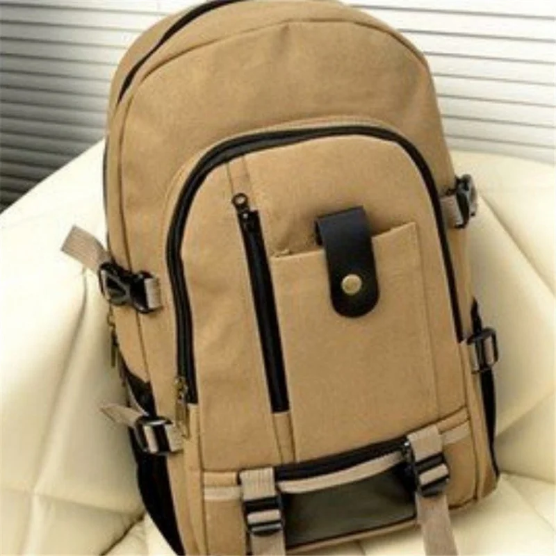 Men's Retro Canvas Backpack Large Capacity School Bag Outdoor Climbing Solid Color Backpacks Fashion Casual Travel Sports Bag
Men's Retro Canvas Backpack Large Capacity School Bag Outdoor Climbing Solid Color Backpacks Fashion Casual Travel Sports Bag