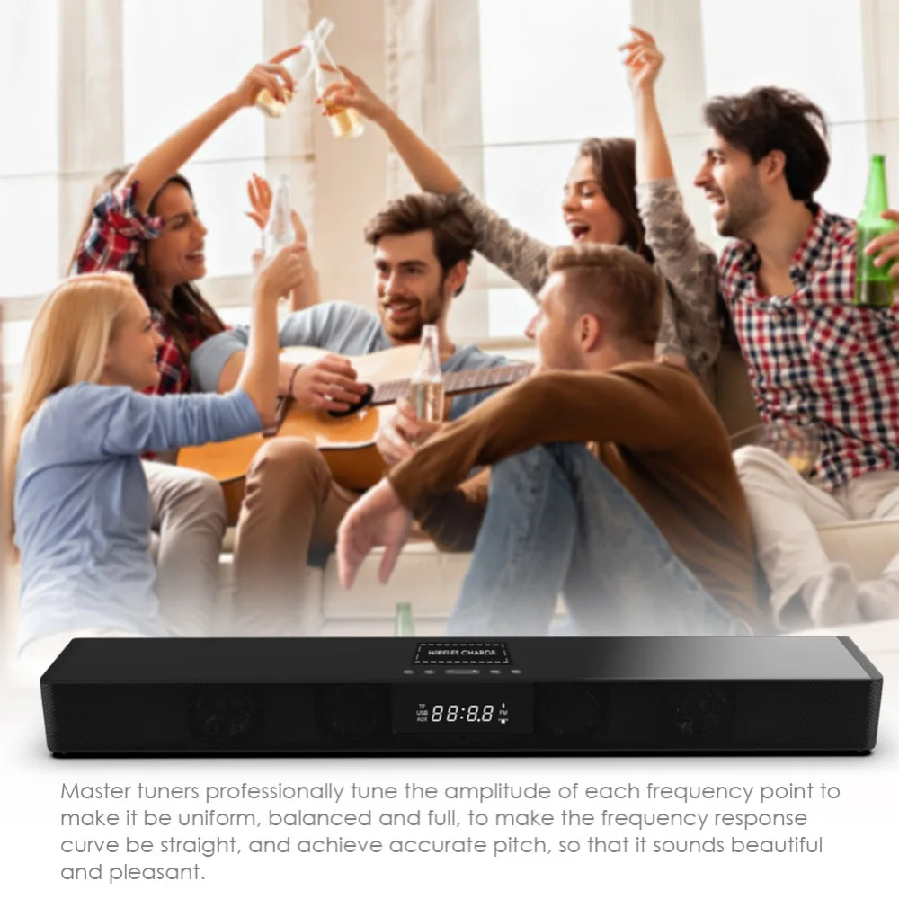 4000mAh Column Wireless Bluetooth Speaker TV Soundbar 3D Stereo Surround sound Home Theater Soundbar TF USB RCA Clock For PC TV
4000mAh Column Wireless Bluetooth Speaker TV Soundbar 3D Stereo Surround sound Home Theater Soundbar TF USB RCA Clock For PC TV