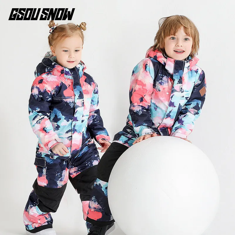 GSOU SNOW One Piece Kids Ski Suit Snowboard Suit Skiing Clothing Windproof Waterproof Outdoor Sport Wear Winter Kids Jacket New
GSOU SNOW One Piece Kids Ski Suit Snowboard Suit Skiing Clothing Windproof Waterproof Outdoor Sport Wear Winter Kids Jacket New