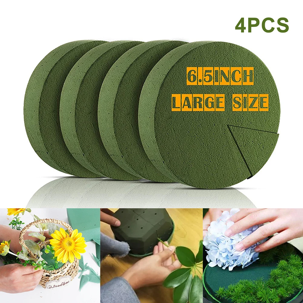 4Pcs Round Floral Foam Block 16.5cm Large Dry Flower Foam for Artificial and Fresh Flowers Wedding Decoration Flower Arrangement
4Pcs Round Floral Foam Block 16.5cm Large Dry Flower Foam for Artificial and Fresh Flowers Wedding Decoration Flower Arrangement
