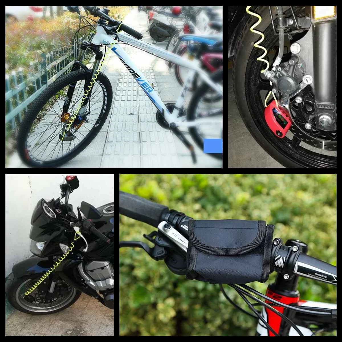 Universal Motorcycle Scooter Bike Lock Metal Security Anti-theft Wheel Disc Brake Lock Alarm Kit 2m Reminder Cable And Bag
Universal Motorcycle Scooter Bike Lock Metal Security Anti-theft Wheel Disc Brake Lock Alarm Kit 2m Reminder Cable And Bag