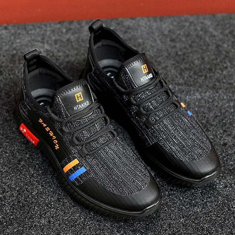 Luxury Brand Casual Men Shoes Leather Lace Up Fashion Classic Black gray Sneakers Men Mesh Breathable Zapatos De Hombre 
Luxury Brand Casual Men Shoes Leather Lace Up Fashion Classic Black gray Sneakers Men Mesh Breathable Zapatos De Hombre