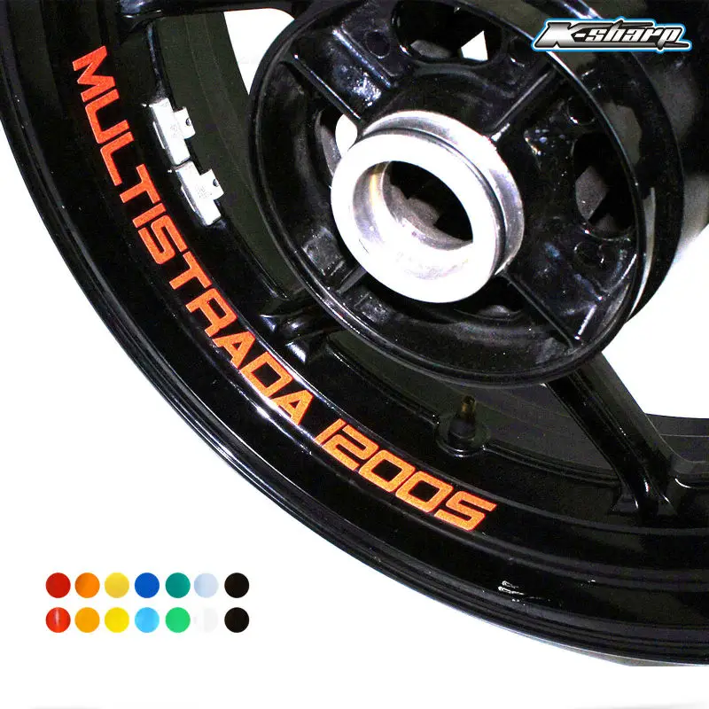 8X CUSTOM INNER RIM DECALS WHEEL Reflective sign sticker STRIPES FIT DUCATI Multistrada 1200S
8X CUSTOM INNER RIM DECALS WHEEL Reflective sign sticker STRIPES FIT DUCATI Multistrada 1200S