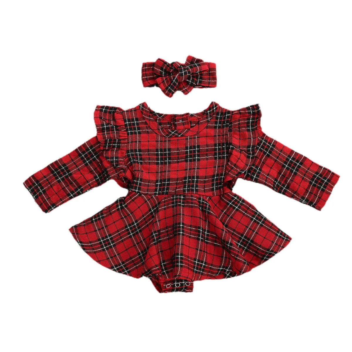 Christmas Baby Girl Clothes Red Plaid Sets Long sleeve Ruffle Romper Dress Headband Outfits Xmas Costume 0-24 Months
Christmas Baby Girl Clothes Red Plaid Sets Long sleeve Ruffle Romper Dress Headband Outfits Xmas Costume 0-24 Months