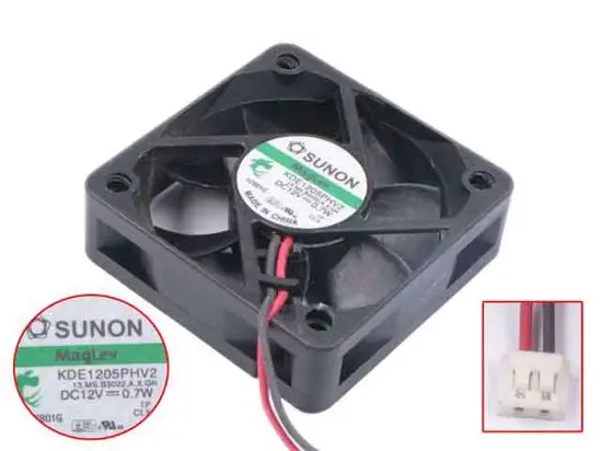 SUNON KDE1205PHV2 13.miss B3022.A.X.GN 12 В постоянного тока 0 7 Вт 50x50x15 мм вентилятор охлаждения