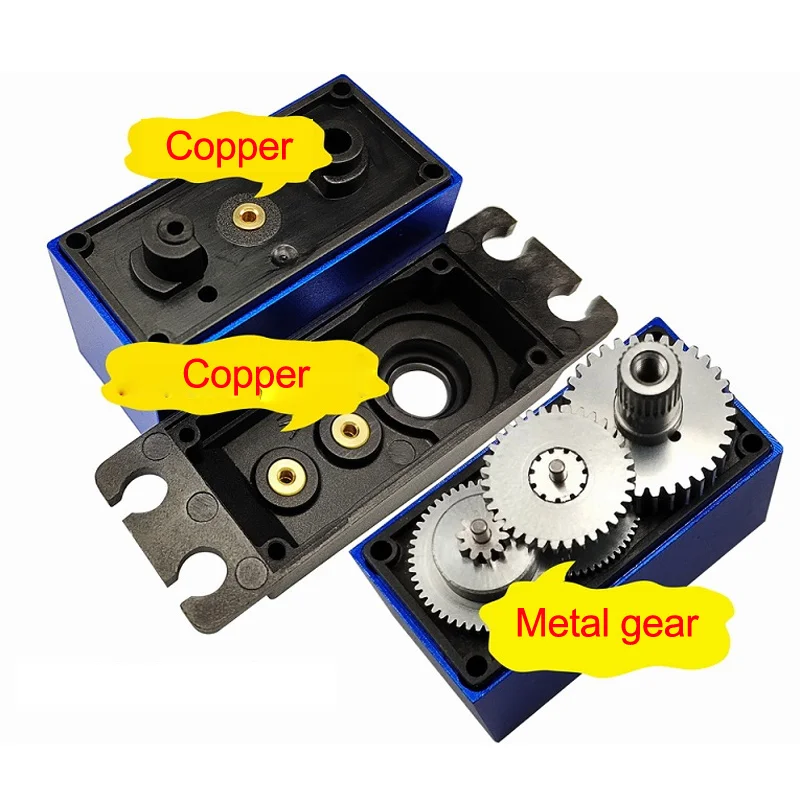 New Waterproof SPT5425LV-W 25KG 90 Digital Servo For 1:8 1:10 RC Car Boat Robot 90-120 Degree Angel 4.8V-6.0V
New Waterproof SPT5425LV-W 25KG 90 Digital Servo For 1:8 1:10 RC Car Boat Robot 90-120 Degree Angel 4.8V-6.0V