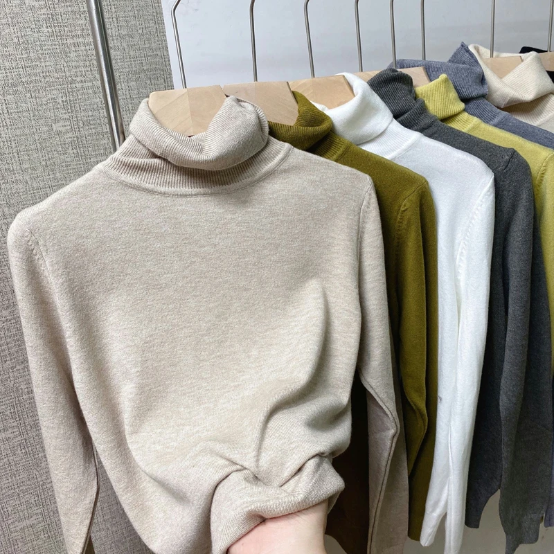 Autumn Winter Knitted Sweater Women Long Sleeve Slim Turtleneck Sweater Women Warm Solid Pullover Soft Sweaters Pull Femme 17692
Autumn Winter Knitted Sweater Women Long Sleeve Slim Turtleneck Sweater Women Warm Solid Pullover Soft Sweaters Pull Femme 17692