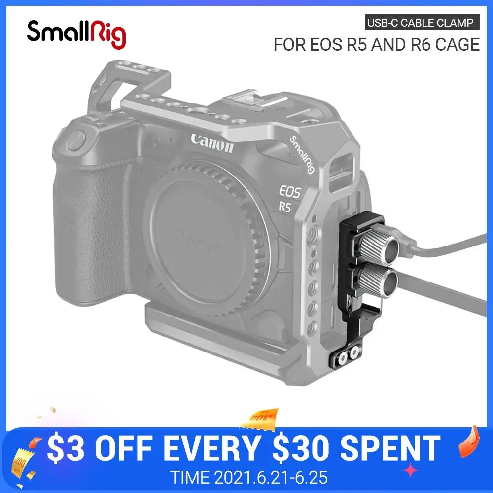 Кабель зажим SmallRig HDMI и Φ для Canon EOS R5 R6 Cage 2981|Моноподы| |