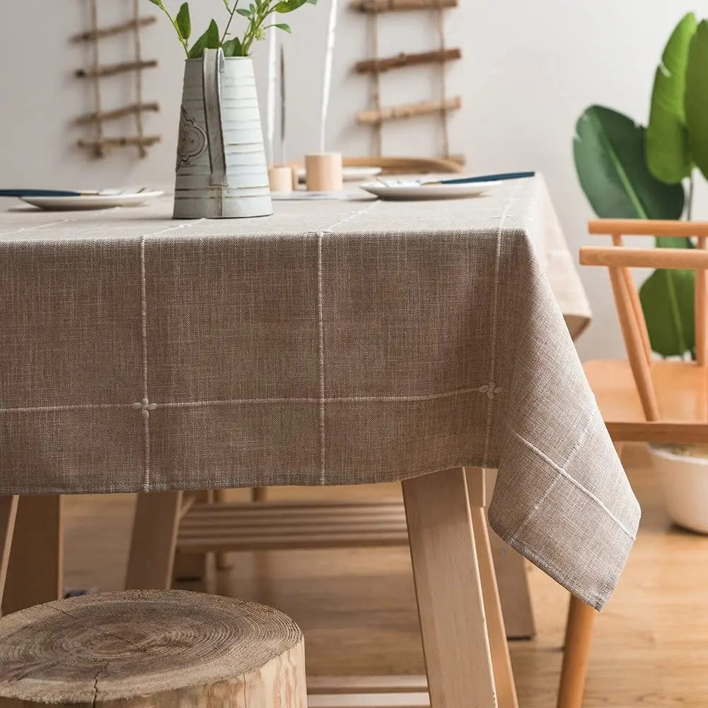Heavy Duty Cotton Linen Tablecloth for Rectangular Tables Solid Embroidery Lattice Table Cloth for Kitchen Dinning Tabletop Deco
Heavy Duty Cotton Linen Tablecloth for Rectangular Tables Solid Embroidery Lattice Table Cloth for Kitchen Dinning Tabletop Deco