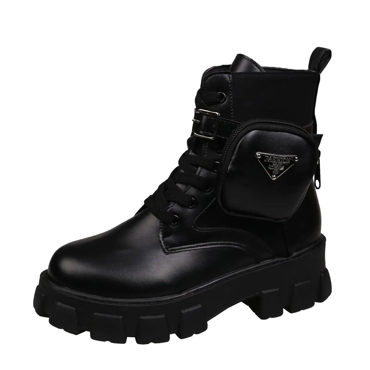 Autumn and Winter New Patent Leather Pocket Thick Bottom Muffin Motorcycle Martin Boot Girl British Style Large 35-43 Lace Up B
Autumn and Winter New Patent Leather Pocket Thick Bottom Muffin Motorcycle Martin Boot Girl British Style Large 35-43 Lace Up B
