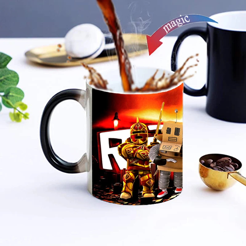 Креативная игровая керамическая чашка, меняющая цвет, чашка для кофе, молока и чая, 350 мл, после добавления горячей воды, будет четким рисунко... 
Креативная игровая керамическая чашка, меняющая цвет, чашка для кофе, молока и чая, 350 мл, после добавления горячей воды, будет четким рисунко...