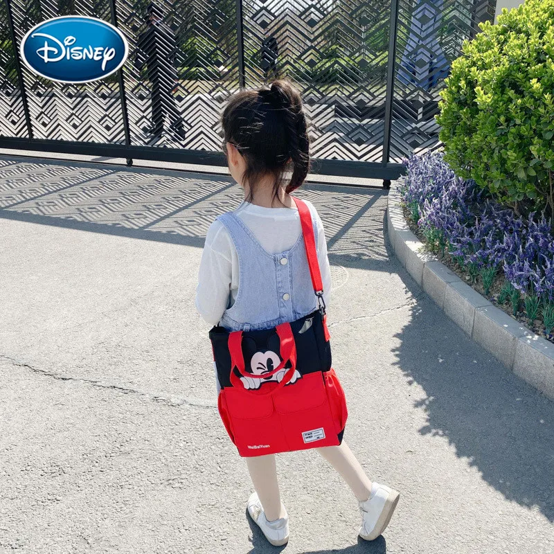 Школьная сумка для учеников школы Disney с Микки Маусом холщовая Детская