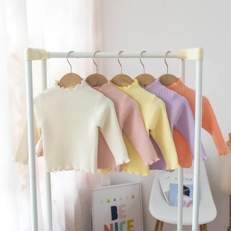 2021 Baby Girl Sweater Autumn Winter New Solid Knitted Bottoming Shirt for Toddler Long Sleeve Soft Kids Clothes Girls Outfits
2021 Baby Girl Sweater Autumn Winter New Solid Knitted Bottoming Shirt for Toddler Long Sleeve Soft Kids Clothes Girls Outfits