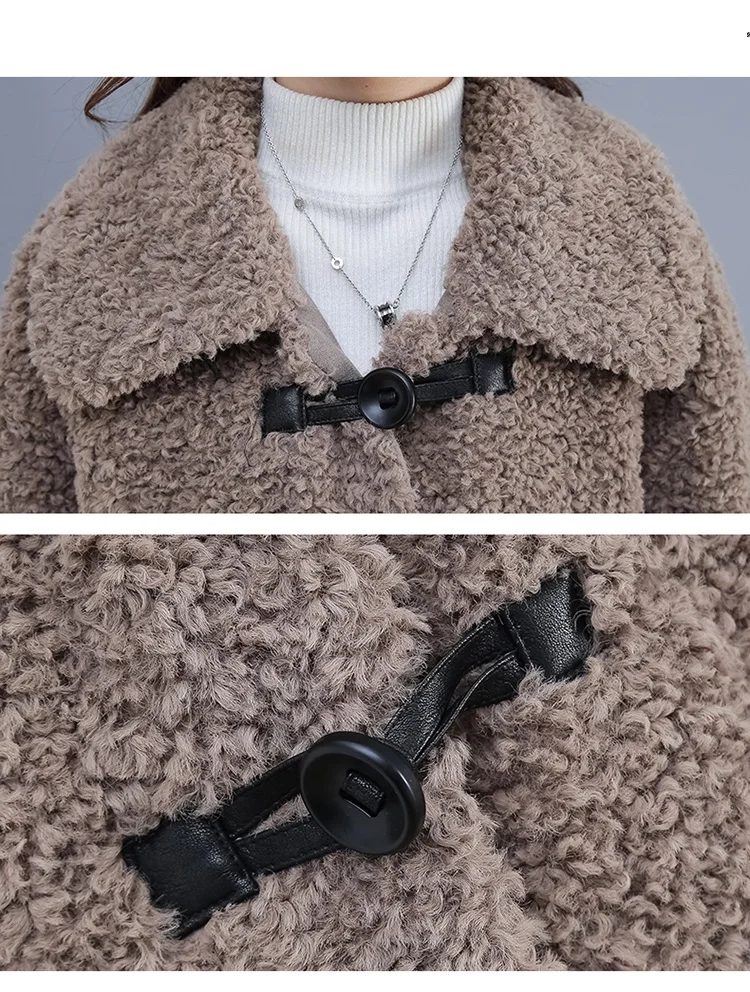 Women Autumn Winter New Granule wool coat Large size fashion lapel Top Loose Thicken coat female Korea Plush famale jacket tide
Women Autumn Winter New Granule wool coat Large size fashion lapel Top Loose Thicken coat female Korea Plush famale jacket tide