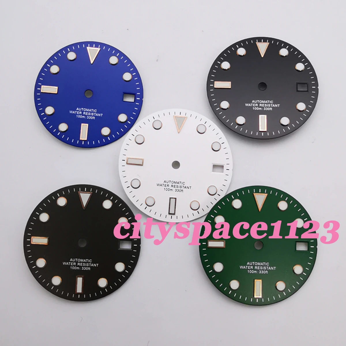 28.5mm Multicolor Rosegold Sterile Men's Watch Dial Date Window Suitable for NH35, NH36 Automatic Movement
28.5mm Multicolor Rosegold Sterile Men's Watch Dial Date Window Suitable for NH35, NH36 Automatic Movement